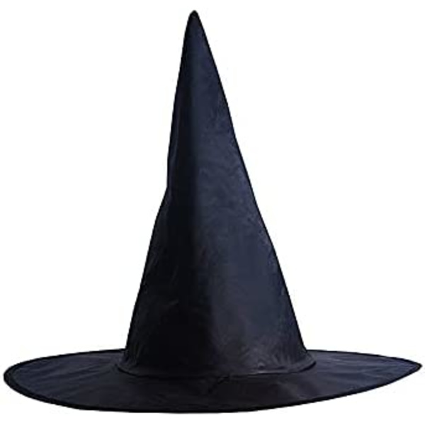 4 st häxhattar ┃ Barnens Halloween-kostym ┃ Spetsig svart 34