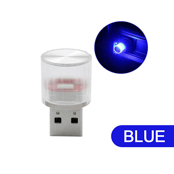 1x Mini-lamppu lisävarusteet USB LED Auton sisätilojen neon tunnelma