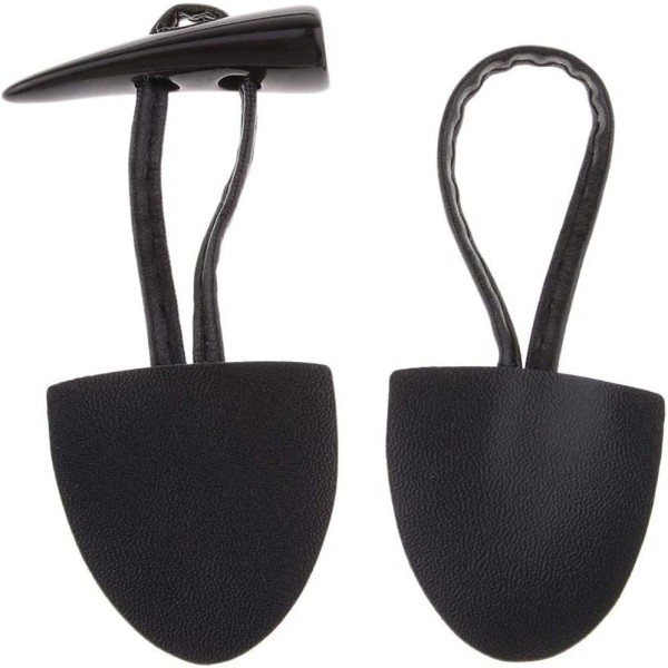 10-pack Falskt Läder Toggle-knappar för Kappa, Jacka, Gymväska - B