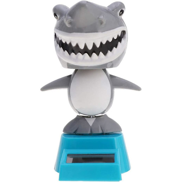 Solcelledansende legetøj Bobble Head legetøj Haj dukke dyr dansende figur