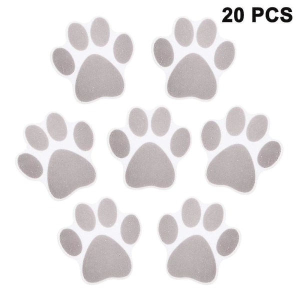 Non-slip Bathtub Stickers Adhesive Paw Print  Anti-slip Appliquesnon-slip Bathtub Stickers Adhesive Paw Print  Anti-slip Appliques GREY