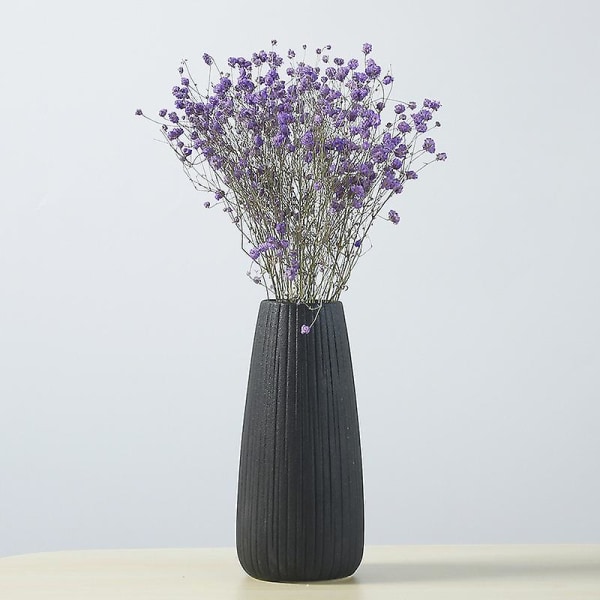 Enkel Hjem Hvid Keramisk Vase Stue Dekoration Tørret Blomsterarrangement Hydroponisk Blomsterbeholder Lille Frisk