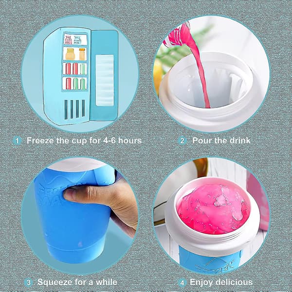 Slushie Maker Cup Magic Quick Frozen Smoothies Cup（Style 1）