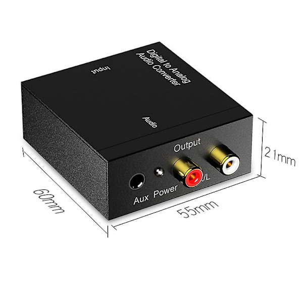 Digitaalinen analogiamuunnin kuituliitännällä