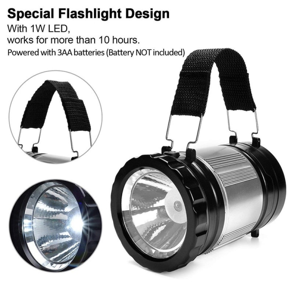 Retractable Camping Light COB Hängande Tältljus Utomhus Äventyr Praktisk Ficklampa