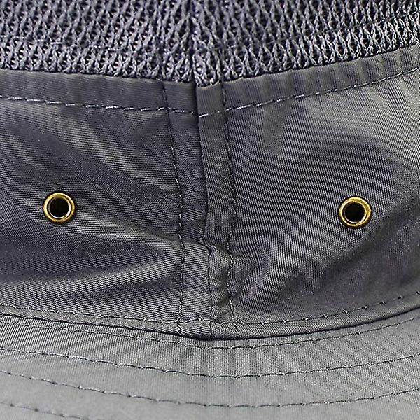 Unisex bredbremmet solhatt, utendørs Upf 50+ vanntett Boonie-hatt sommer UV-beskyttelse solcaps (lilla)