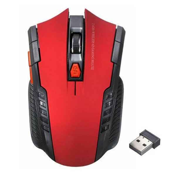 2.4ghz trådlös mus Justerbar Dpi-mus 6-knappars optisk spelmus Gamer trådlösa möss med USB mottagare för dator PC