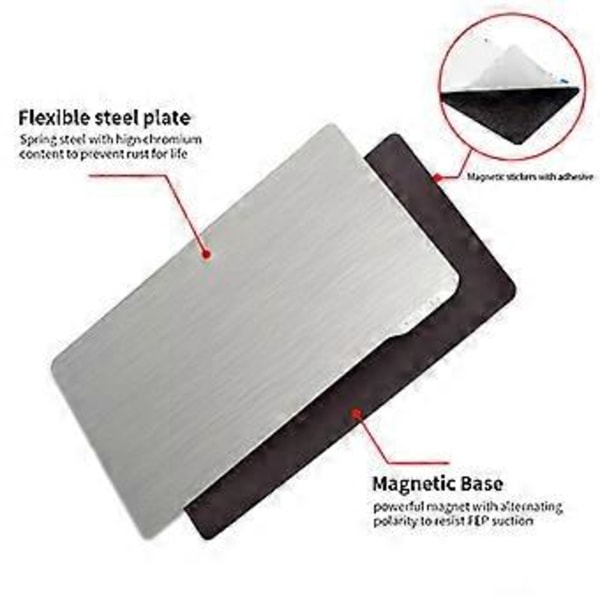 SLA/DLP Ljushärdad Fjäderstålplatta LCD Resin Plattform Magnetisk Stålfilm