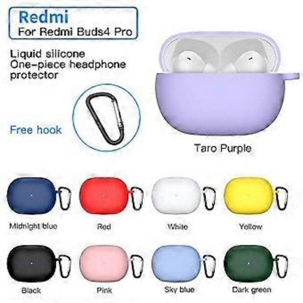 Flytande Silikon Skyddsfodral För Xiaomi Redmi Buds 4 Pro Skal Godisfärg Mjukt For Redmi Buds 4