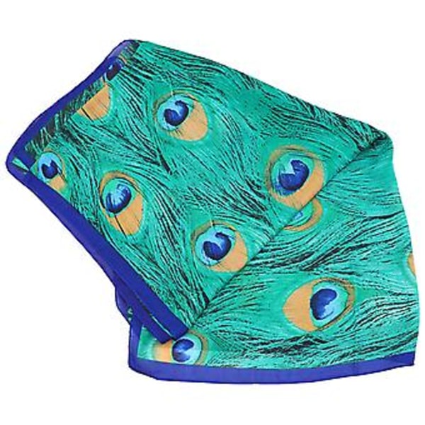 Sidenscarf Dam Vår Sommar Imitationssilke Tryckt Scarf Axelscarf