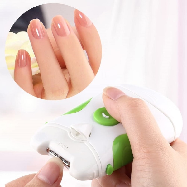 Elektrisk nagelfilsnagelklippare Professionell säker nagel med dubbla användningsområden