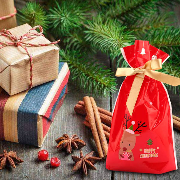 Julsnöre påsar presentpåse påse för godis, kakor, små
