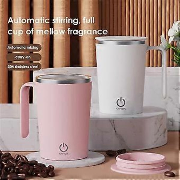 Elektrisk Shake Kop 400ml Automatisk USB Opladning Omrøringskop Dovenskab Bærbar