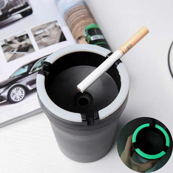 (1 styck - svart) 1x Ashtrays för utomhusbruk - Vind askkopp - St
