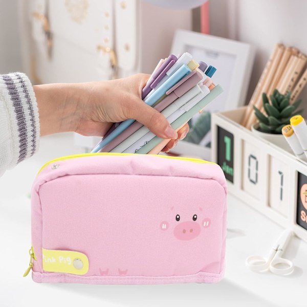 Stor kapacitet sød pen blyant etui kawaii brevpapir pung til C
