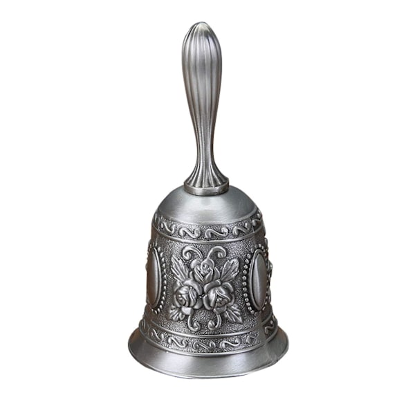 Eurooppalaista tyyliä retro metalli soittokello ravintola baari hää käsikello perheen sisustus（antiikki pewter）