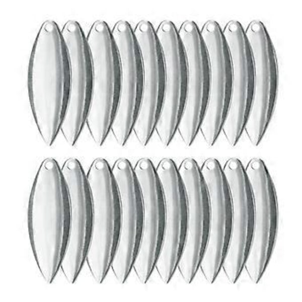 Fiskeskedar Spinner - Spinner Fiskeskedar för Betestillverkning Fisketillbehör DIY Fisketillbehör 20ST (SilverD) Silver D