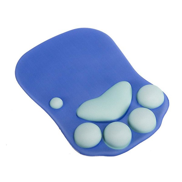 Cat Paw Mouse Pad With Wrist Support Silica Gel,portable Ergonomic Anti-slip Gaming Micemat Comfort Mouse Pats Purple