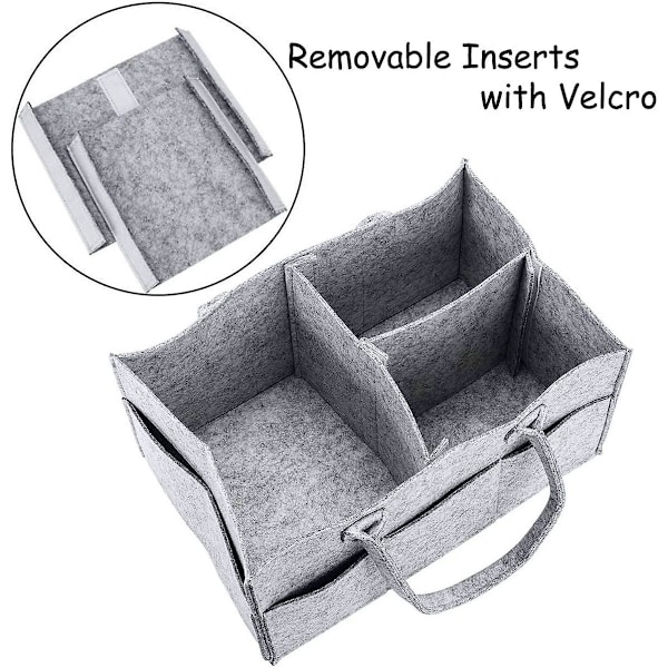 Foldbar Baby Ble Skifte Caddy Organiser Bærbar Vuggestue Opbevaringskurv