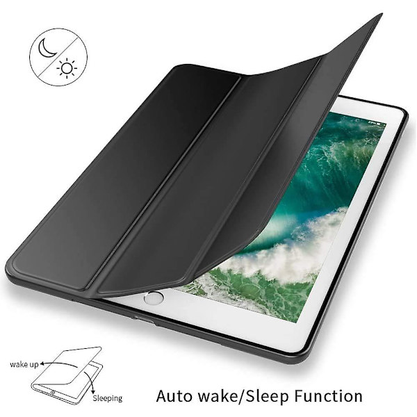 Etui til Samsung Galaxy Tab A 10.1\" 2019 (model Sm-t510 / T515), Smart Folio Soft Tpu Beskyttende Etui Cover Sort