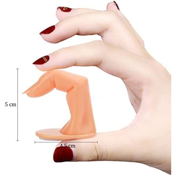 10pcs Finger Practice Finger Model Nail Art Practice Fingernail for Art Training Display