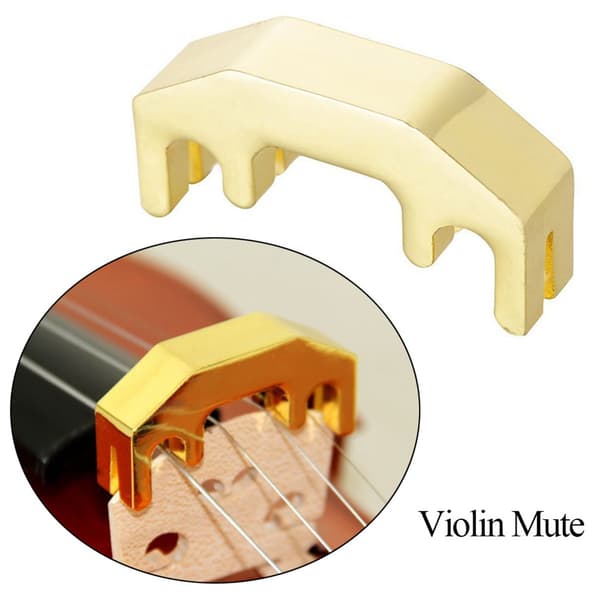 Violin Mute Alloy Mute Practice Tool för 1/2 3/4 4/4 Violin