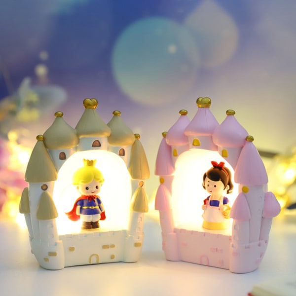 1 Pack Fairy Tale Lost Castle Star Light Prince och Princess Nattljus