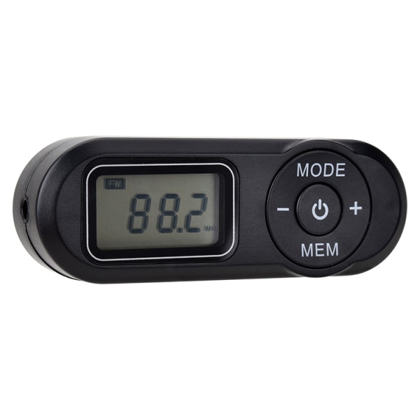Personlig fickradio FM Mini bärbar mottagare med digital LCD-display Hörlurar Fick Walkman Radio med förinställning för jogging promenader resor