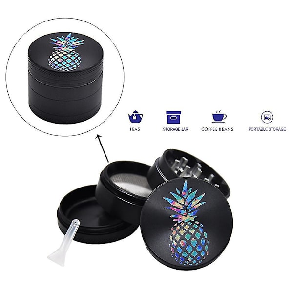 Premium urte grinder, zinklegering krydderikværn til urt/blad/røg
