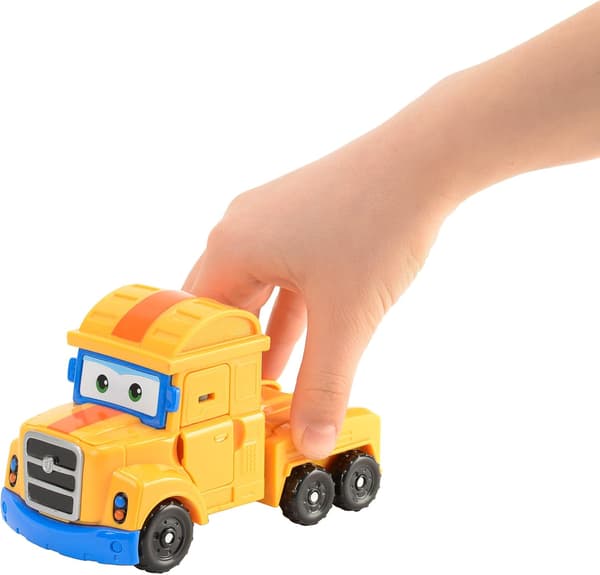 POPPA WHEEL Transformerende Legetøjsbil og Robot Actionfigur, Carto