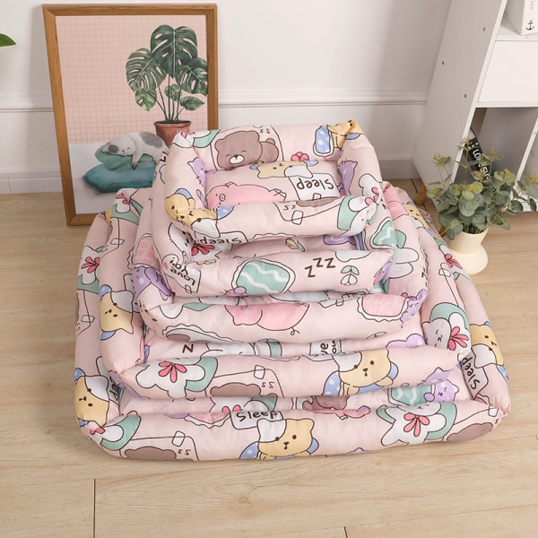 Rektangulær kjæledyrseng, myk hund sofa seng, L, 60x75cm