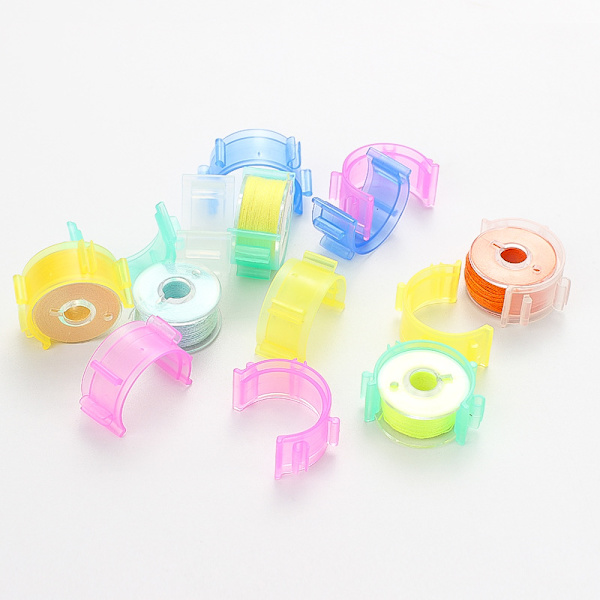 25 st Bobbinhållare Clips Broderitråd Trasselförebyggande Verktyg för Broderi Quiltning Blandad Färg
