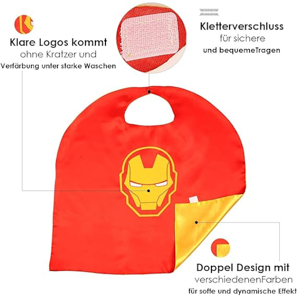 Superhjälteleksaker för pojkar i åldrarna 4-10 Superhjälte cape och mask set Sup