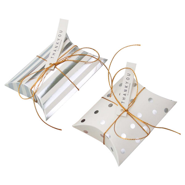 40 st pappersgodisbox, presentask kuddfodral låda, öra bröllop F