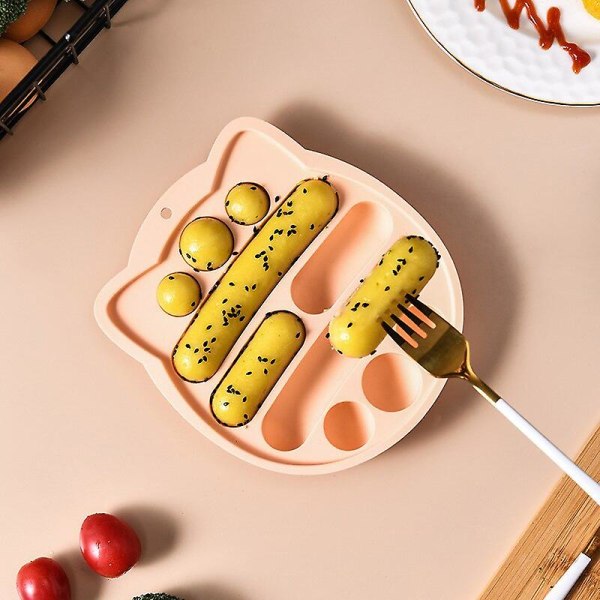 Silikone Pølseform Til Fremstilling Af Hotdogs, Baby Skinke Pølseform Til Diy Mad, Bpa-fri (Ugle Orange)