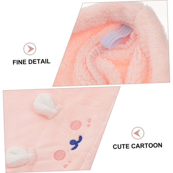 2 Pieces Dry Hair Cap Shower Cap Plush Towels Drying Towel Shower