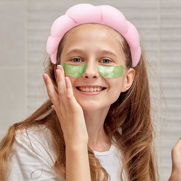 2 delar Face Wash Armband och mjuk Face Wash Pannband Ansiktsbehandling
