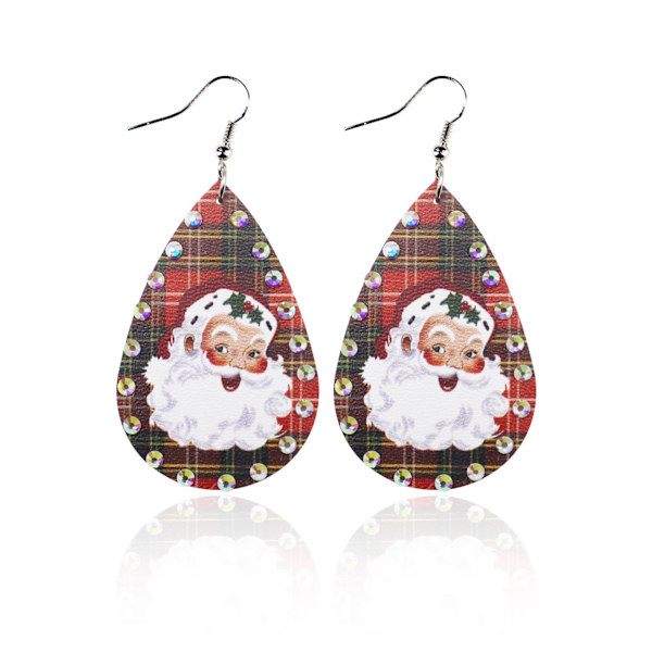 Julelæder pigør серьги, papai noel plaid серьги, ferie
