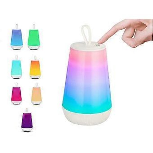 1 stk. Natlampe Genopladelig Børneværelse Natlampe Farveskiftende Sengelampe ()