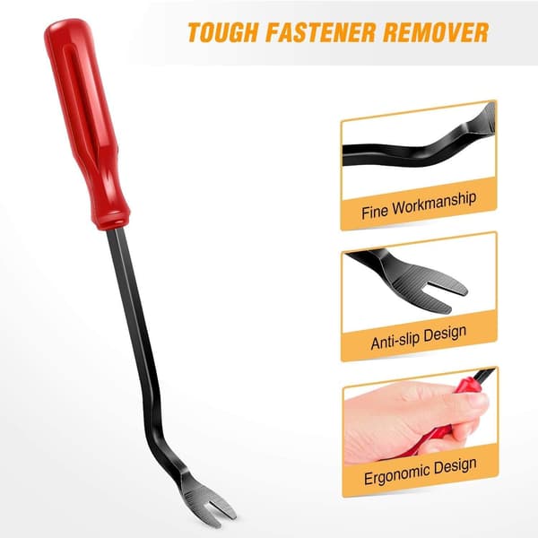 PCS Rød Nylon Auto Trim Fjernelsesværktøjssæt No-Scratch Pry Tool Kit