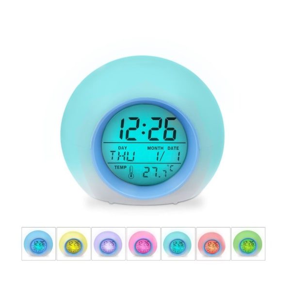 Digital väckarklocka, digital klocka väckarklocka med LED digital väckarklocka tid temperatur display, väckarklocka snooze reseväckarklocka