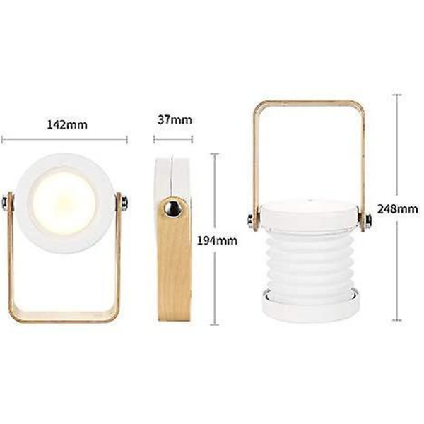 Dæmpbar Touch Light Sengelampe, Sikker Nattelys Bærbar Sengelampe Sengelampe