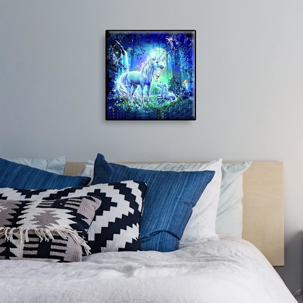DIY-timanttimaalausasu aikuisille, timanttitaideasu, timanttipisteasu aikuisille, hohtava hevonen, täysin timantti-inlay-kuvio, timanttiseinätaide 12x16 tuumaa