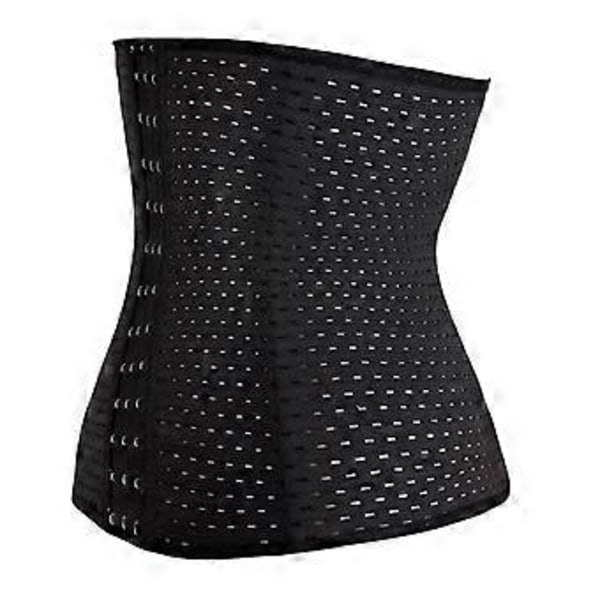 Andningsbart midje- och magkorsettbälte Body Shaper Trainer XS(Svart M) Black M