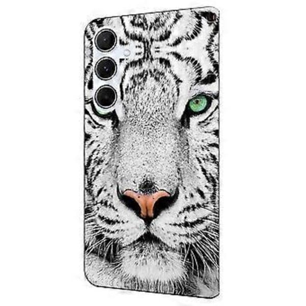 Skal för Samsung Galaxy A16 5G/A16 4G TPU+PU Läder Flip Fodral Tiger Face