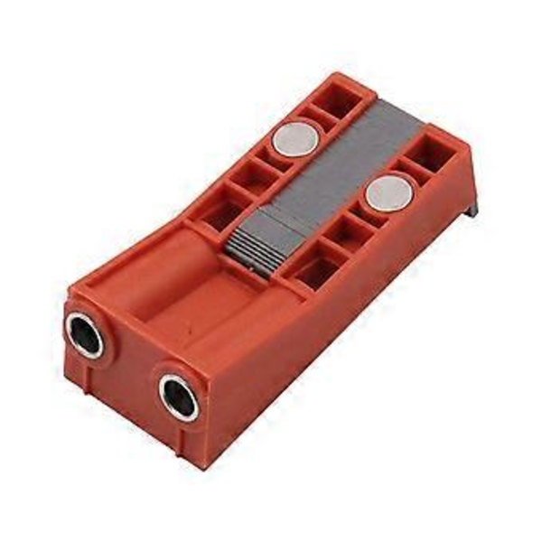 Träbearbetning Vinklad Hålsökare Borr Med Magnetisk Guide Hålfixtur Borrguide Hålsökare Hålpositioneringstillbehör double hole