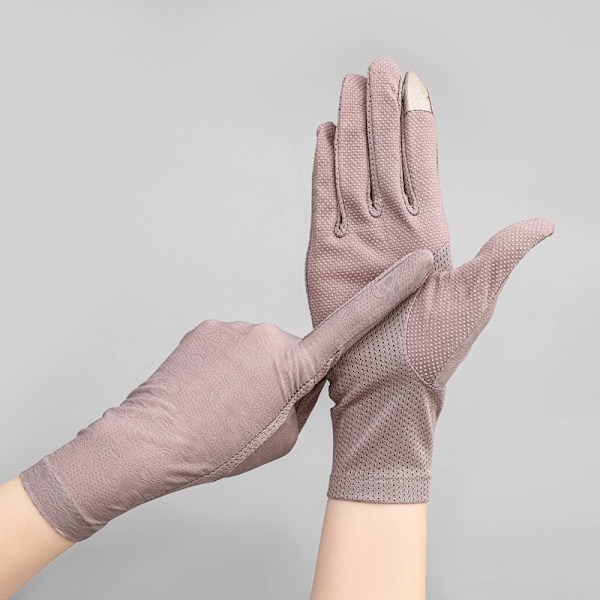 Solbeskyttende handsker Anti-Slip Anti-UV kørehandsker Damer og