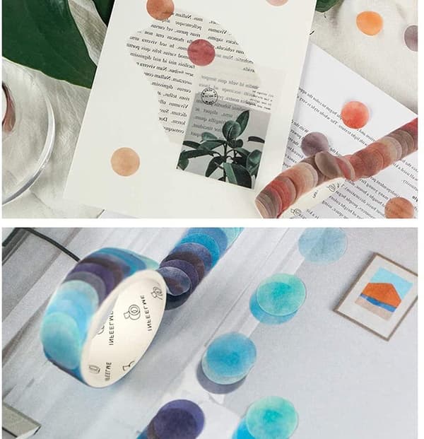 Tejp Dekorativ Pappersmaskeringstejp för Scrapbooking DIY