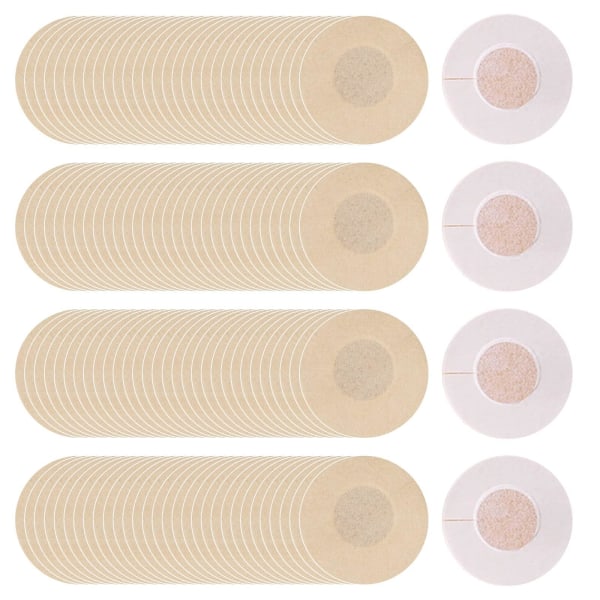 60 par bröstvårtor, bröstkronblad för kvinnor, självhäftande engångsnipplar i rund form, 6 cm