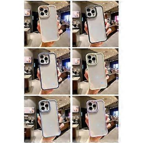 Beskyttende etui design til iPhone 11 Pro Max, Simpelt akryl telefonetui Stødsikkert beskyttende telefonetui Ultratyndt tyndt cover sort